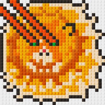 Bullet Cat Meme lego pixel art